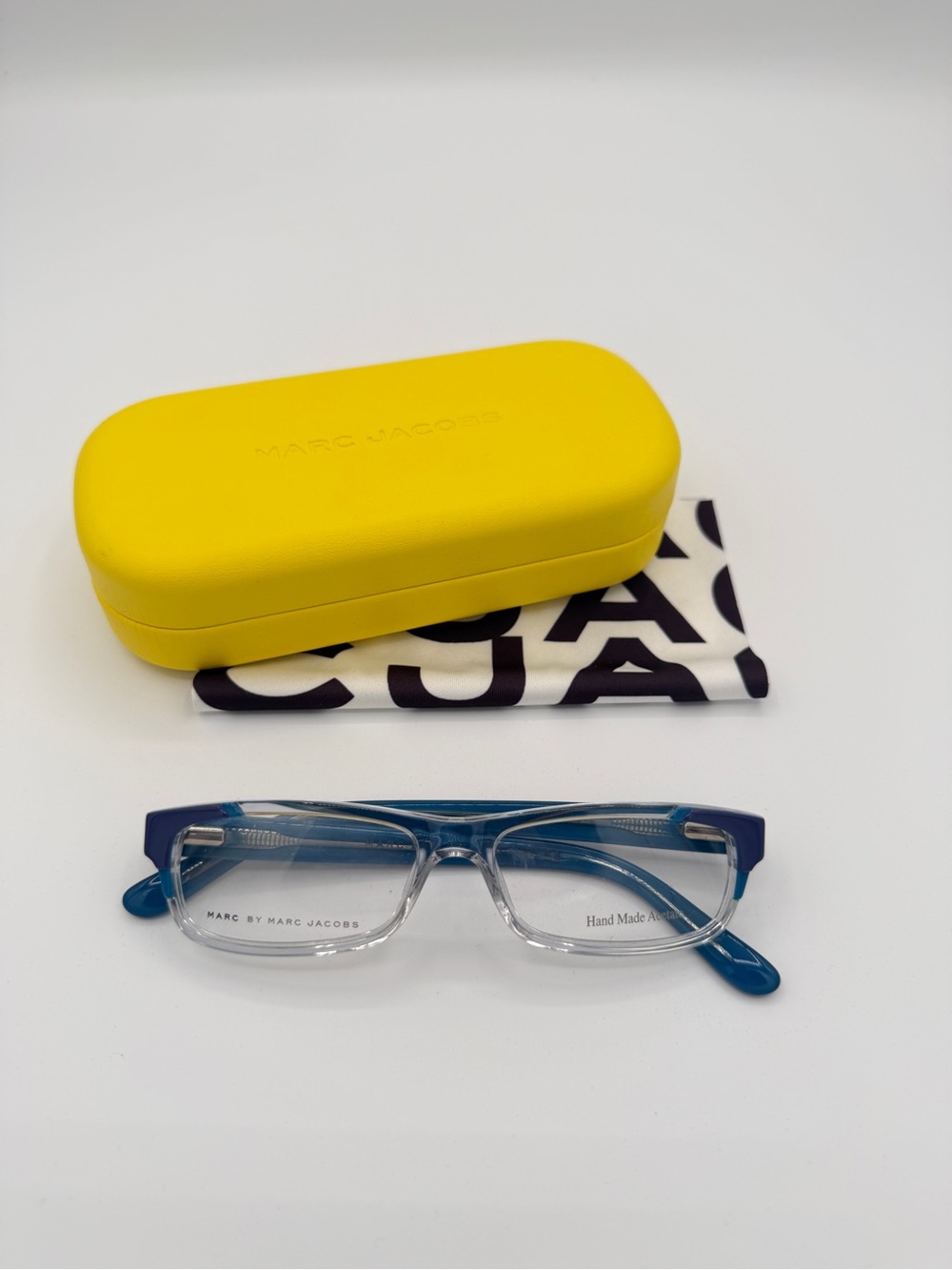 NEW Marc by Marc Jacobs MMJ553 Violet Blue Crystal Eyeglass Frame 52-15-140 Case